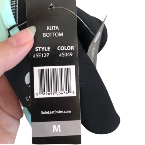 NWT Sole East Kuta Triangle Pattern Bikini Bottom M - Picture 4 of 5